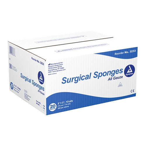 Surgical Gauze Sponge - Sterile 2's - 12 Ply, 4 x 4