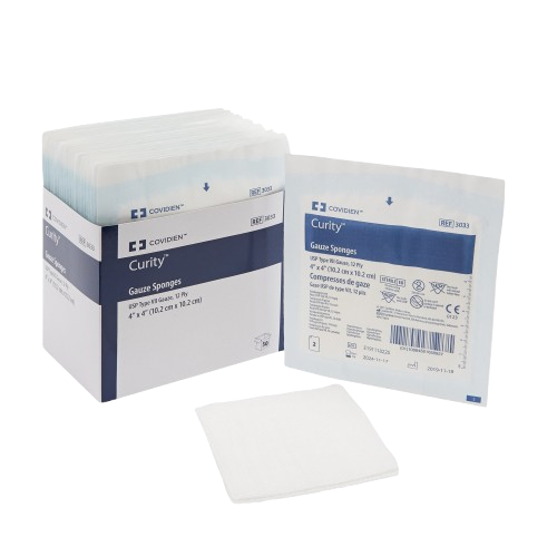 Gauze Sponge Curity™ 4 X 4 Inch 12-Ply Sterile 2 per Pack